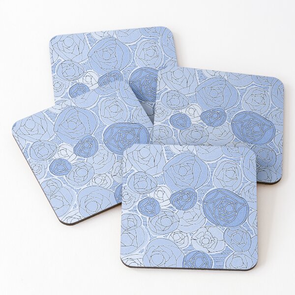 Item preview, Periwinkle Photocopy Flower Zig Zag designed and sold by Amelia Dean.