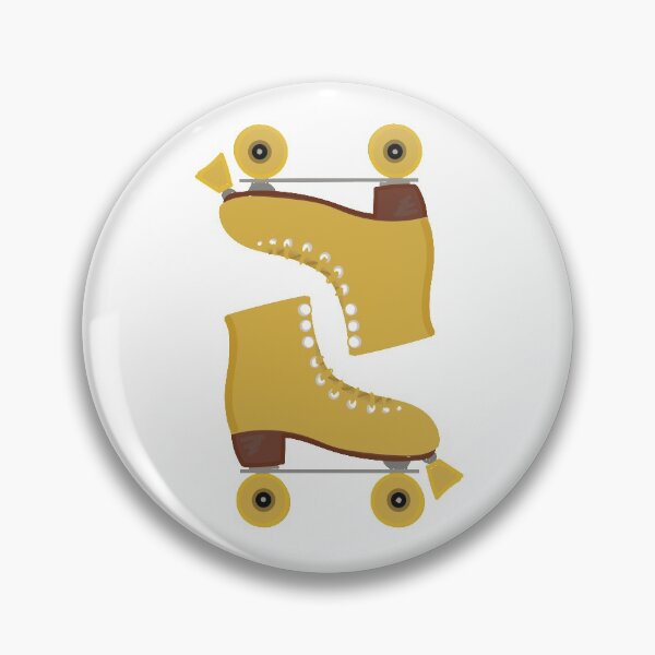 Item preview, yellow rollerskates designed and sold by Lauren Ellis.