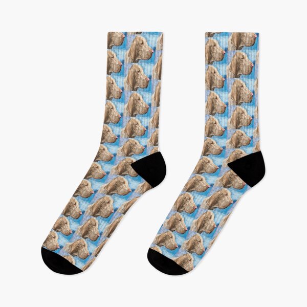 Item preview, Bloodhound Painting on Light Blue Background designed and sold by ibadishi.