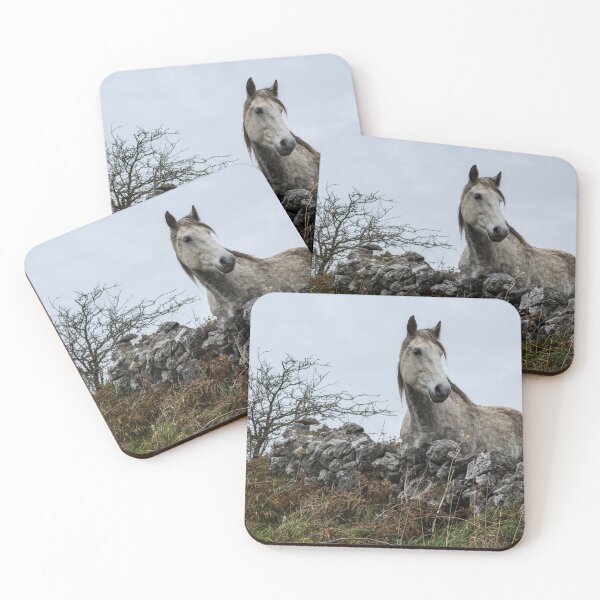 Item preview, Grey Irish Horse in the Wilderness in Ireland designed and sold by krisgreenwood.