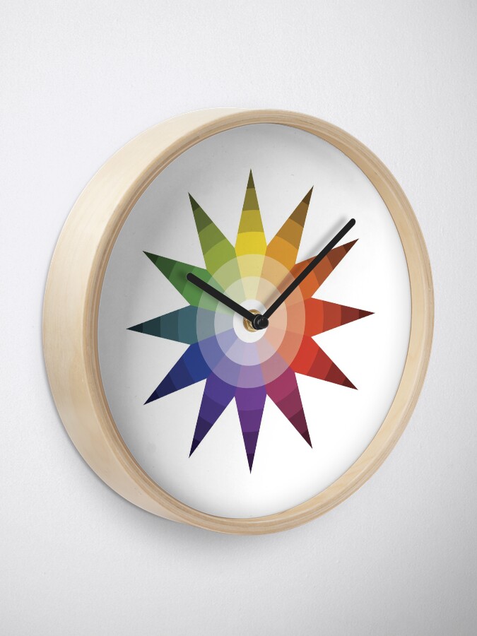 Alternate view of Itten Color Star Clock