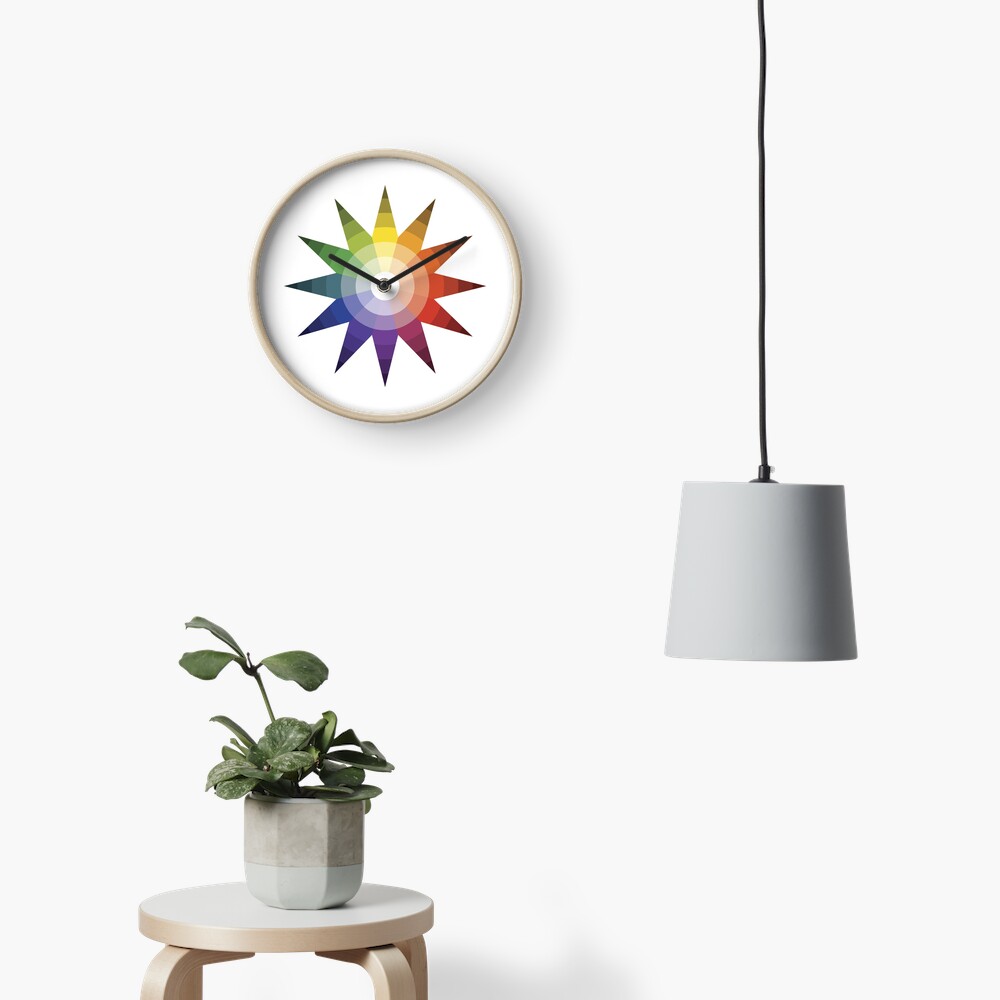 Itten Color Star Clock