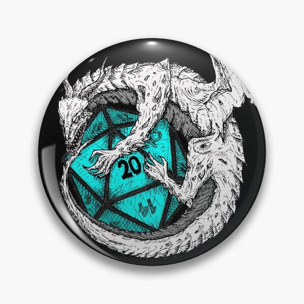 Item preview, Dragon's Horde Collection 2 - Dungeons and Dragons - White and Light Blue designed and sold by Dylan Nonya.