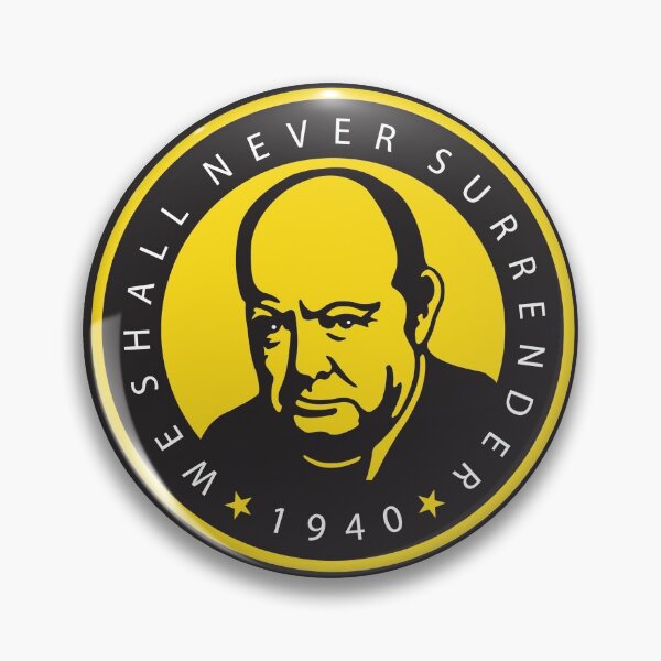 Item preview, Churchill We Shall Never Surrender designed and sold by ArtofDissent.
