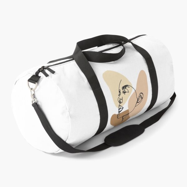 Continuous Line Portrait Duffle Bag