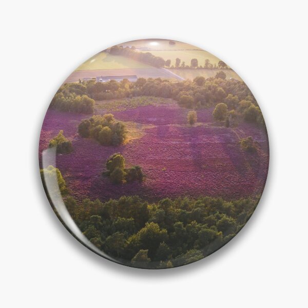 Item preview, Purple heather landscape drone view in The Netherlands designed and sold by michieldros.