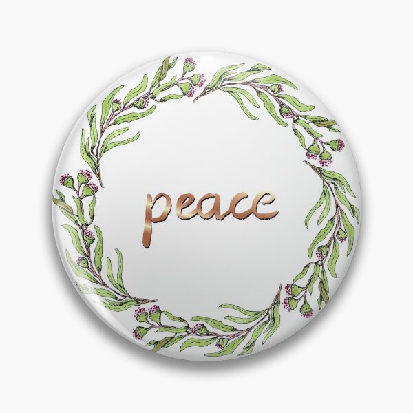 Item preview, eucalyptus peace wreath designed and sold by cam-graphics.