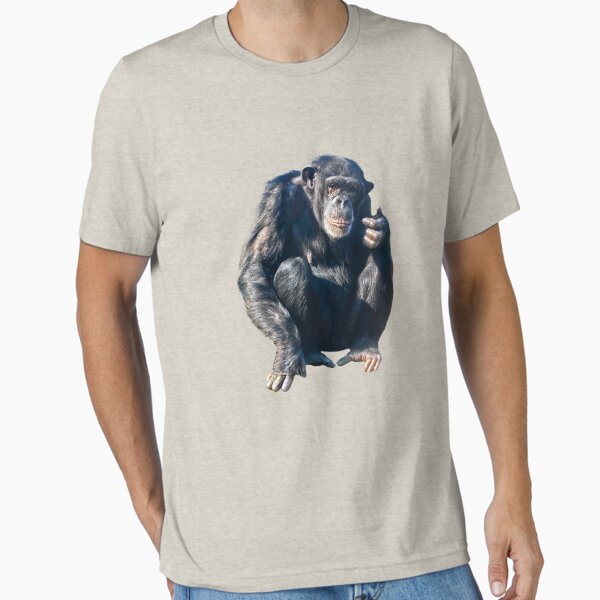 Chimpanzee T Shirt Thinking Monkey, Ape, Cool Chimp Tee Chimpanzee T Shirt Thinking Monkey, Ape, Cool Chimp Tee