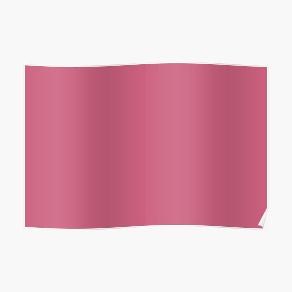 Dark Pastel Pink Solid Color Pairs To Sherwin Williams Carley S Rose Sw 9002 Poster By Simplysolid Redbubble