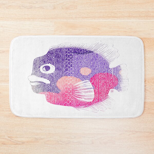 Item preview, Zig zag fish (color) designed and sold by adeillustrator.