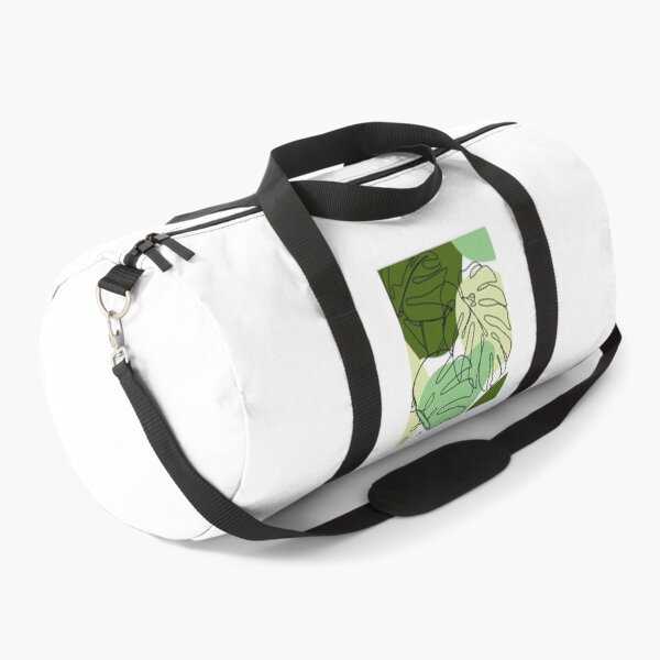 Continuous Line Monstera Duffle Bag