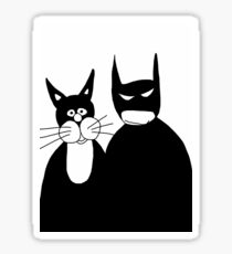 Bat with his Cat Sticker