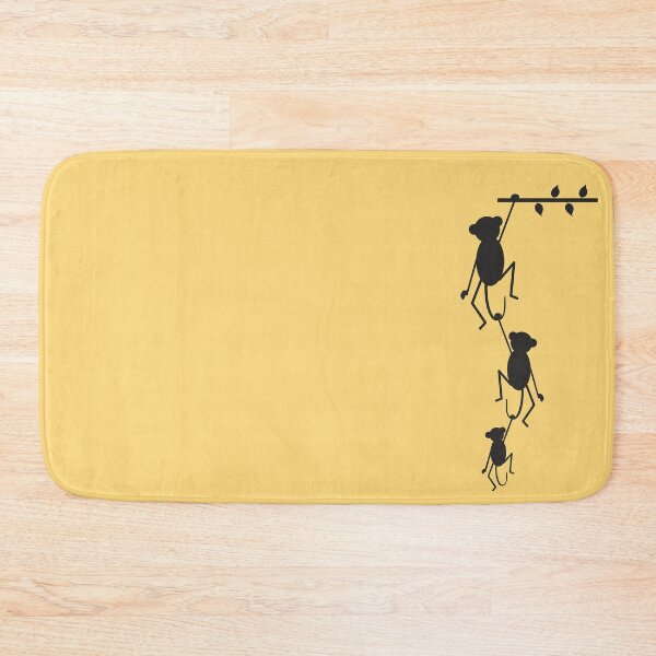 Item preview, 3 Monkey Silhouettes Holding Tails designed and sold by ibadishi.