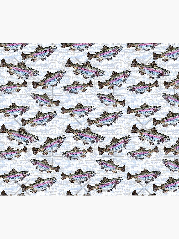Rainbow Trout Fish Pattern by Michelebuttons