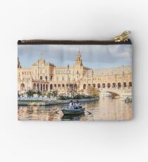 Boating in Plaza de Espana - Seville Studio Pouch