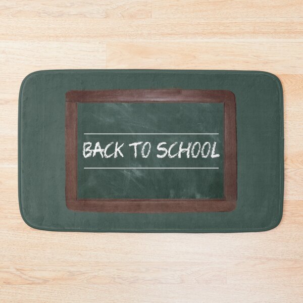 Item preview, Back to School blackboard with chalk writing lessons pupil teacher - back to school designed and sold by MadandMean.