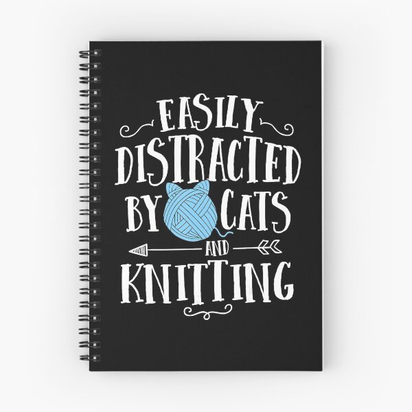 Item preview, Easy Distracted By Cats And Knitting designed and sold by ZhenKangFang.