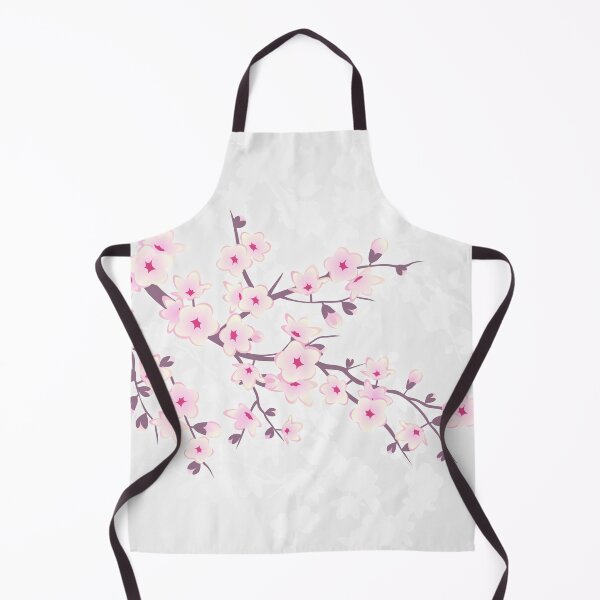 Item preview, Pink Cherry Blossom White Shimmering Background designed and sold by Nina Baydur.