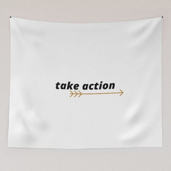 Item preview, Take Action (and arrow) designed and sold by FourNuns.