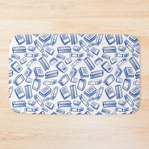 Item preview, Book Doodle Pattern in Blue Ink Style designed and sold by basselelkadi.