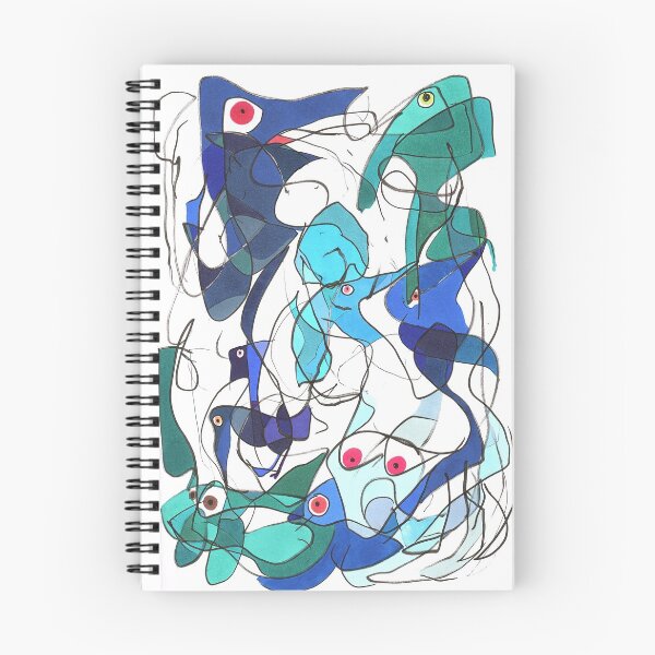 Item preview, blue birds arguing unusefully designed and sold by grinsaure.