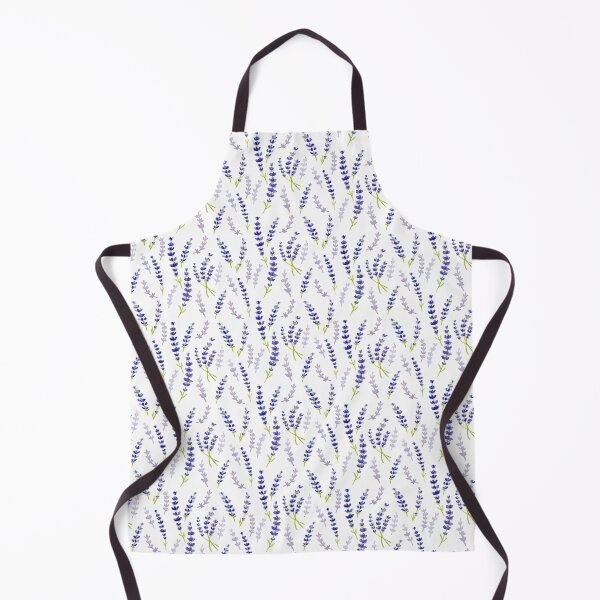 Lavender Pattern Watercolour Painting Apron