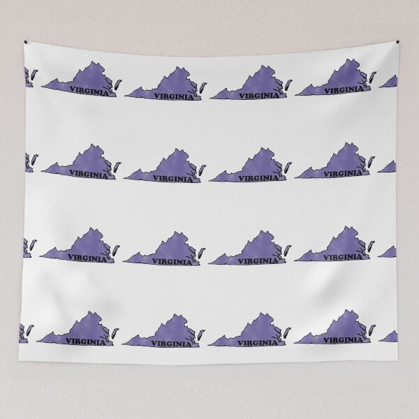 Item preview, Virginia Watercolor Blue  designed and sold by artbylukas.
