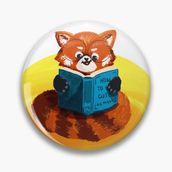 Item preview, Red Panda Bookworm designed and sold by Maddie Schaeche.