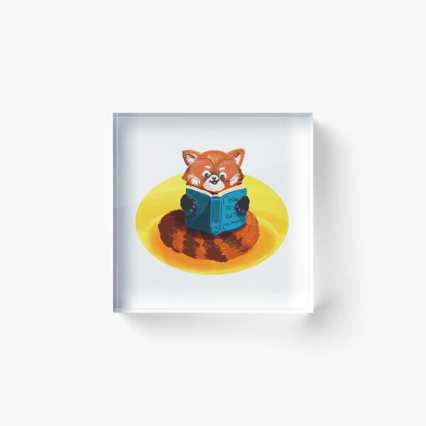 Item preview, Red Panda Bookworm designed and sold by Maddie Schaeche.