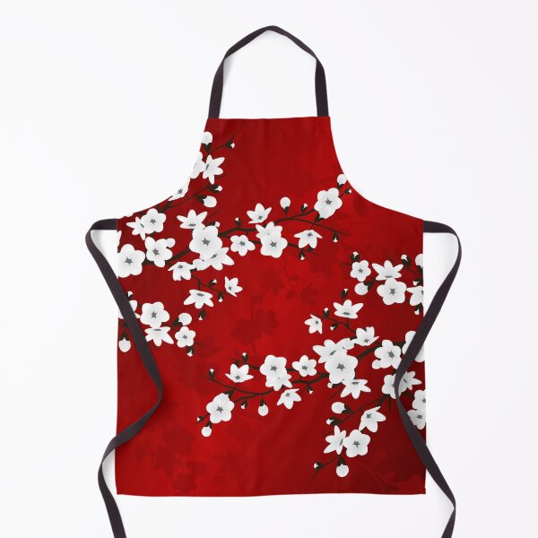 Item preview, Cherry Blossom Red White Asia Floral designed and sold by Nina Baydur.