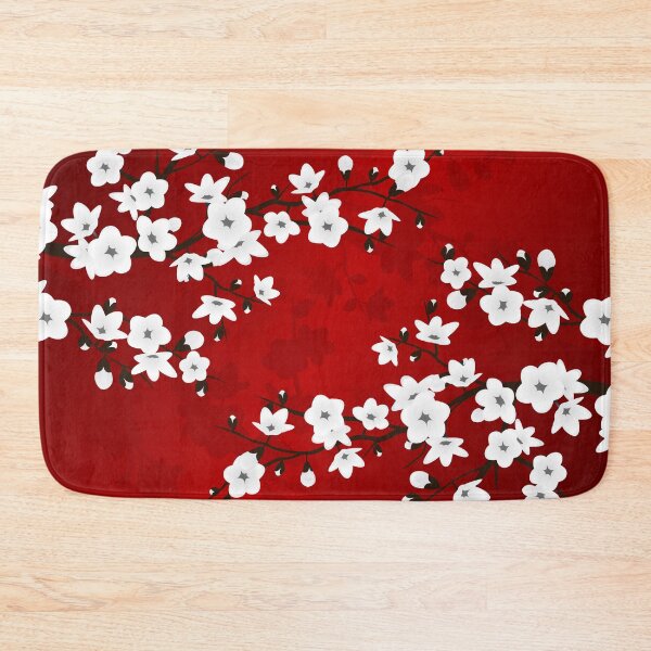 Item preview, Cherry Blossom Red White Asia Floral designed and sold by Nina Baydur.