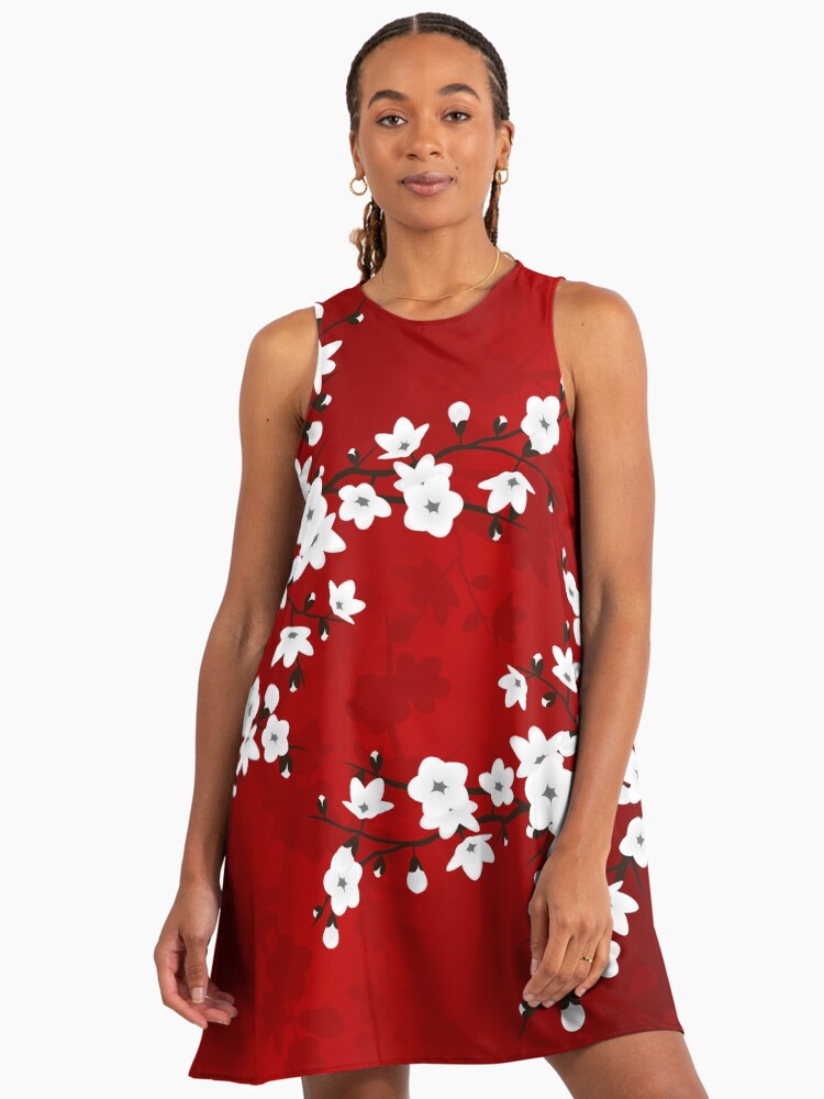 red floral a line dress Lace Boho Slim A-line Wedding Dress with Illusion Neckline GREELEY – ieie main image 0