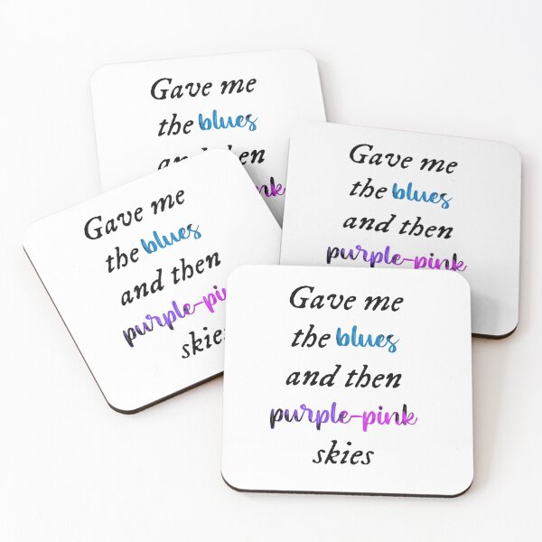 Item preview, Gave me the blues and then purple-pink skies - Taylor Swift designed and sold by Mxrloes.