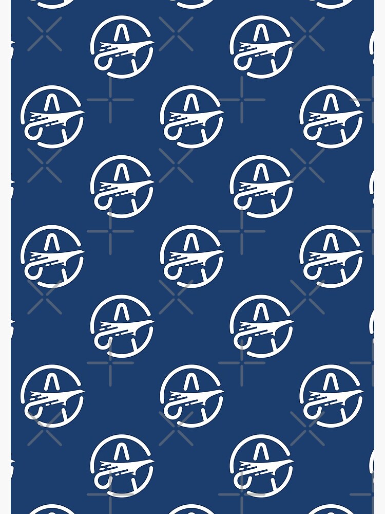 Thumbnail 3 of 3, Journal, Aeronaut icon red pattern designed and sold by Aeronautdesign.