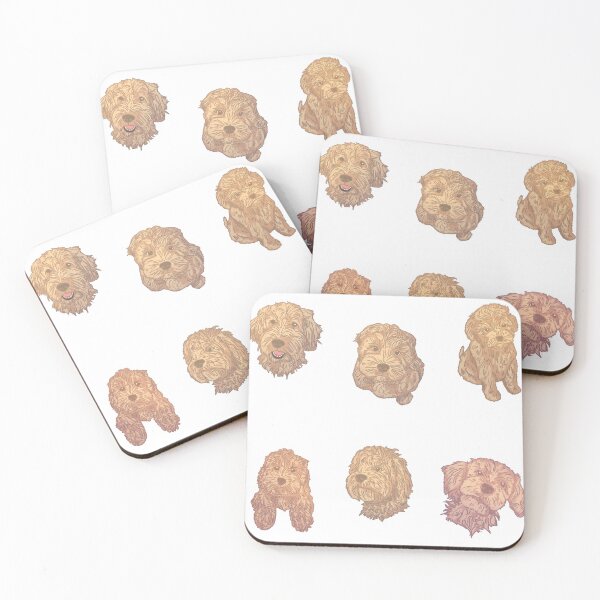 Item preview, Six Cockapoo Cute And Sketchy Dog Designs designed and sold by BayRosePets.