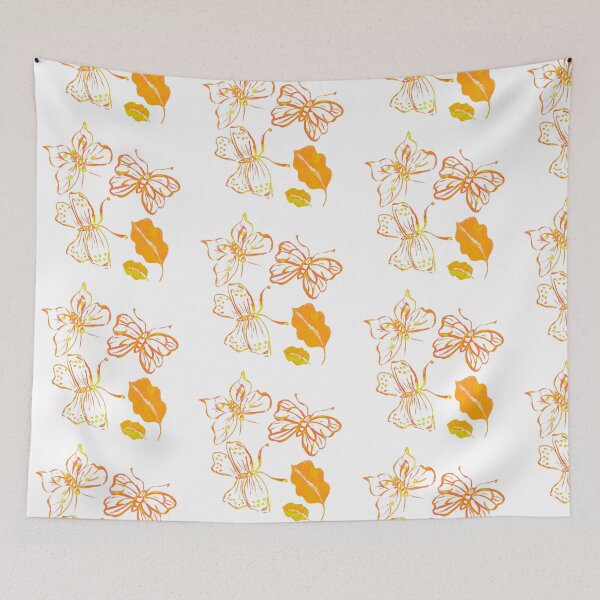 Item preview, 7 DAYS OF SUMMER- HAND PAINTED COLLECTION-ORANGE BUTTERFIES designed and sold by 7 days of Summer.