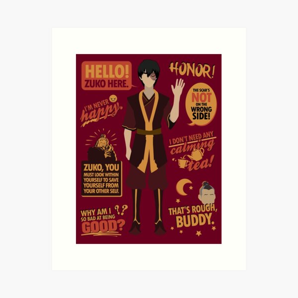 Hallo, Zuko hier! Kunstdruck