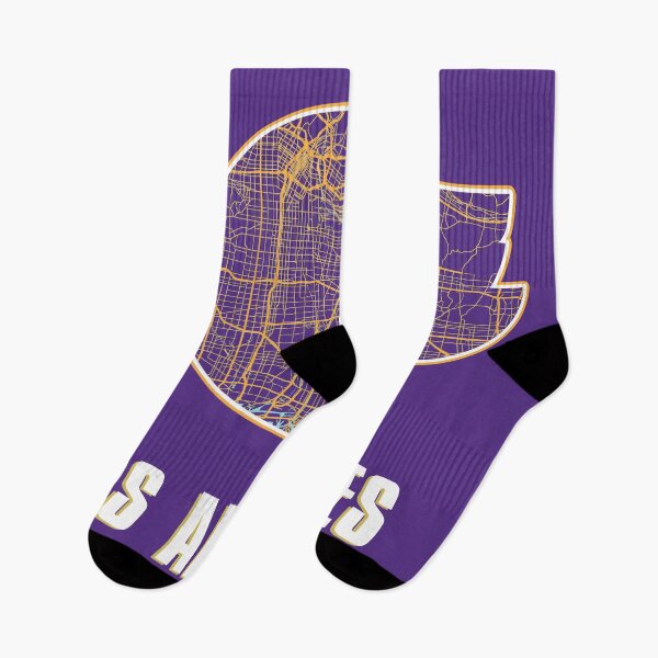 Item preview, Map of Los Angeles in Purple & Gold designed and sold by kelbyredux.
