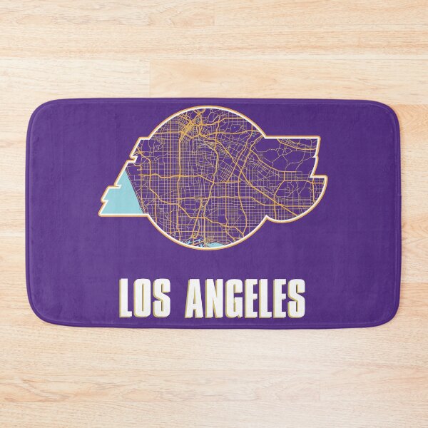 Item preview, Map of Los Angeles in Purple & Gold designed and sold by kelbyredux.