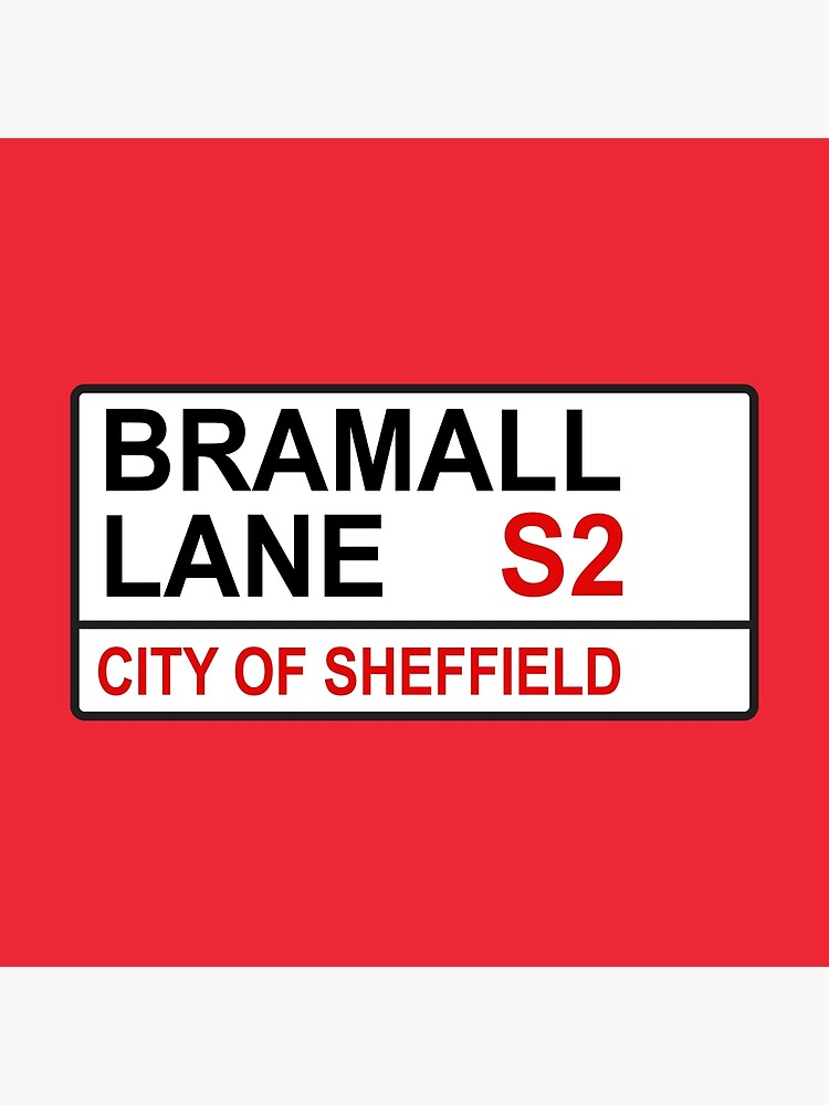 "Sheffield Football Team Bramall Lane Street Sign" Poster by DelfDesign
