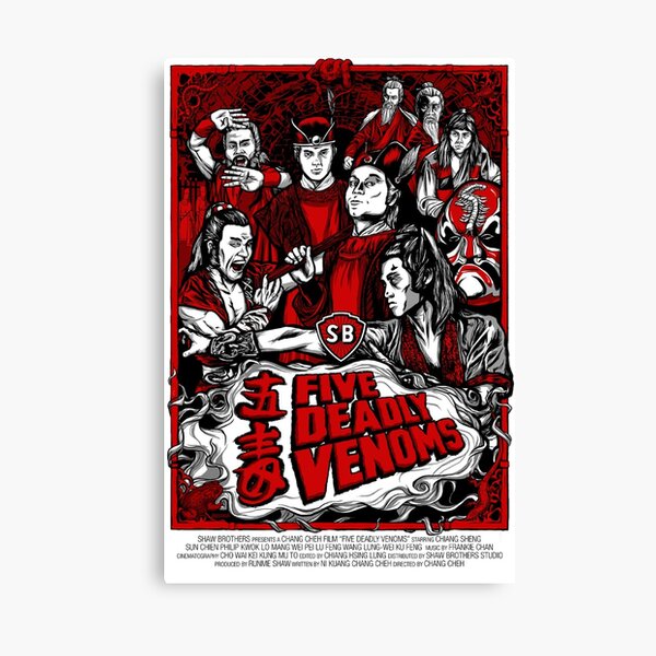 The Five Deadly Venoms Canvas Print By Deephurting0 Redbubble