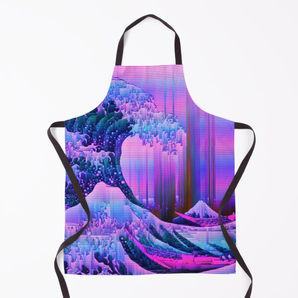 Item preview, Pink and purple glitched the great wave designed and sold by Faeblehoarder.