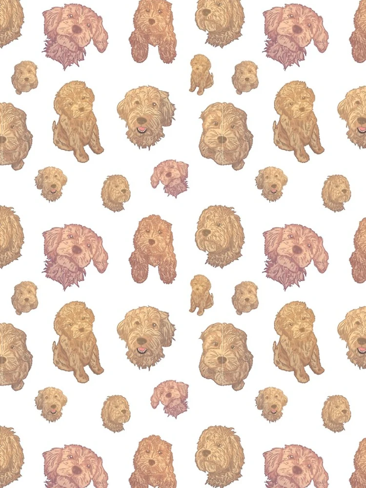 Thumbnail 4 of 4, iPhone Case, Cute Cockapoo Repeatable Pattern designed and sold by BayRosePets.