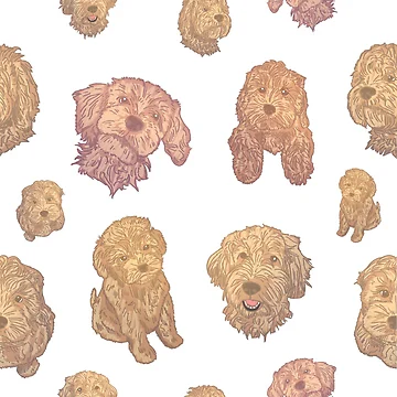 Artwork thumbnail, Cute Cockapoo Repeatable Pattern by BayRosePets