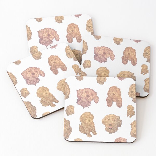 Item preview, Cute Cockapoo Repeatable Pattern designed and sold by BayRosePets.