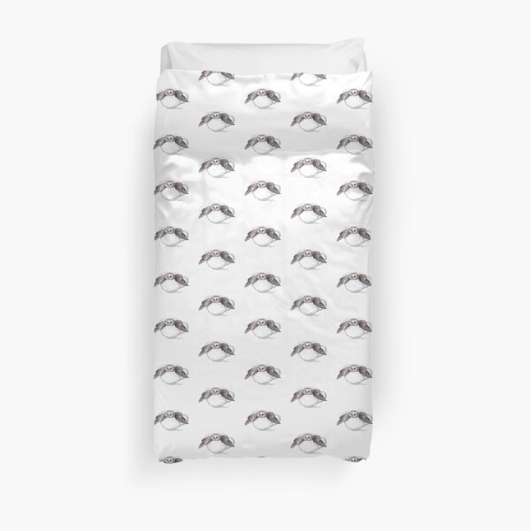 Little Owl in Mug Duvet Cover