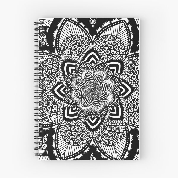 Item preview, Mandala black and white  designed and sold by chloesartworld.