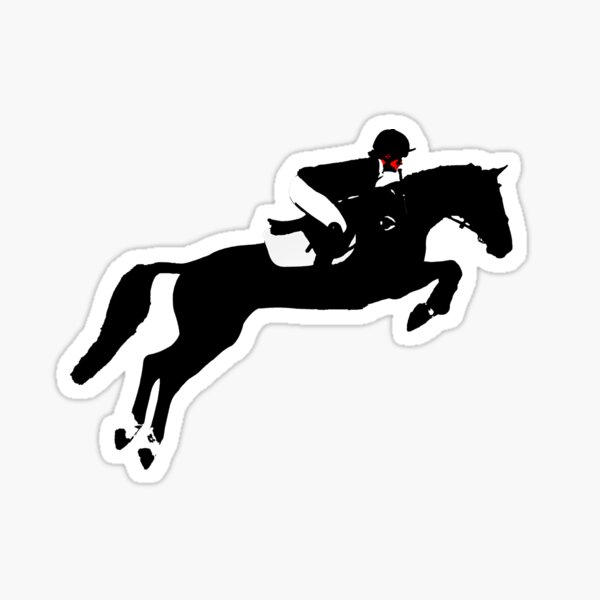 "Jumping Horse" Sticker for Sale by Shirasaya Redbubble