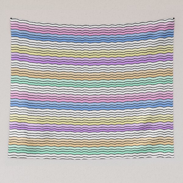 Item preview, Wavy Rainbow Pattern designed and sold by sjstickerss.