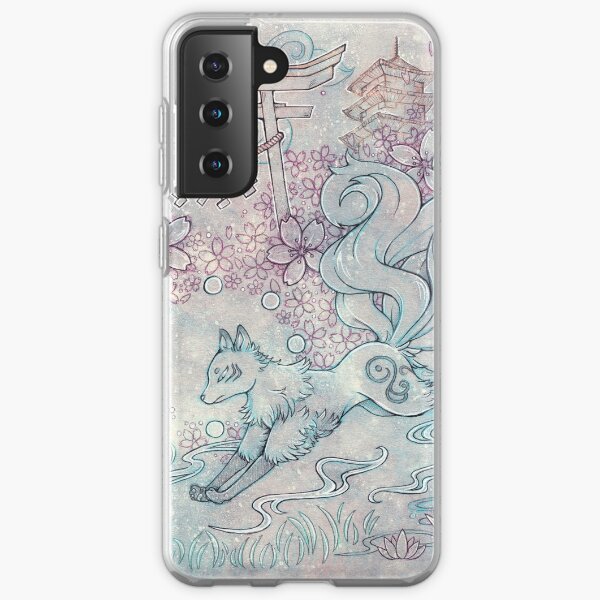 Kitsune Fox with Shinto Shrine Samsung Galaxy Soft Case